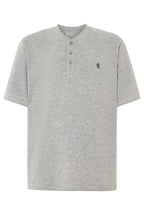 Camiseta Pijama Hombre Manga Corta Tapeta Algodón Lisa - Gris 7636_20