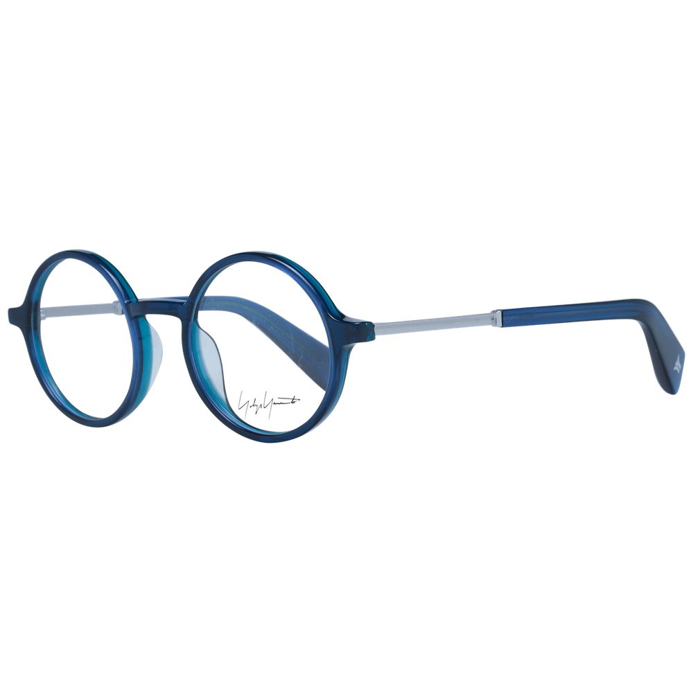 Yohji Yamamoto YO-1057968 Blue Acetate Panto Eyeglasses — Blue