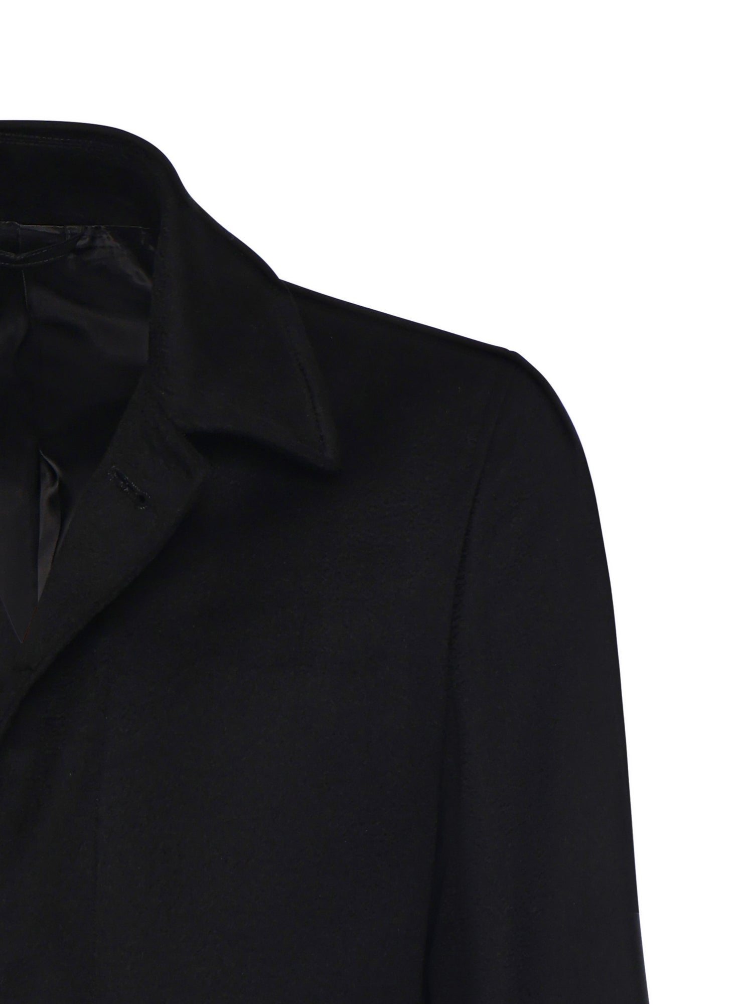 Luigi Bianchi Coats Black Cashmere - 54