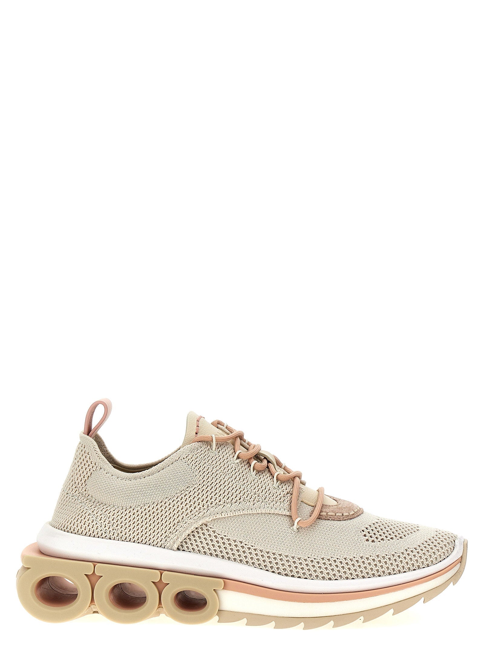 Ferragamo Nima Sneaker — Cream
