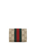 Gucci Web Card Case — Beige