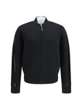 Givenchy Stretch Wool-Blend Cardigan — Black