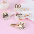 Conejito de Pascua Orejas Personalizadas Concha Blanca Brillante Pinza para el pelo con nombre Diario de Vacaciones Accesorio Pascua Cumpleaños Regalo para Niñas Niños