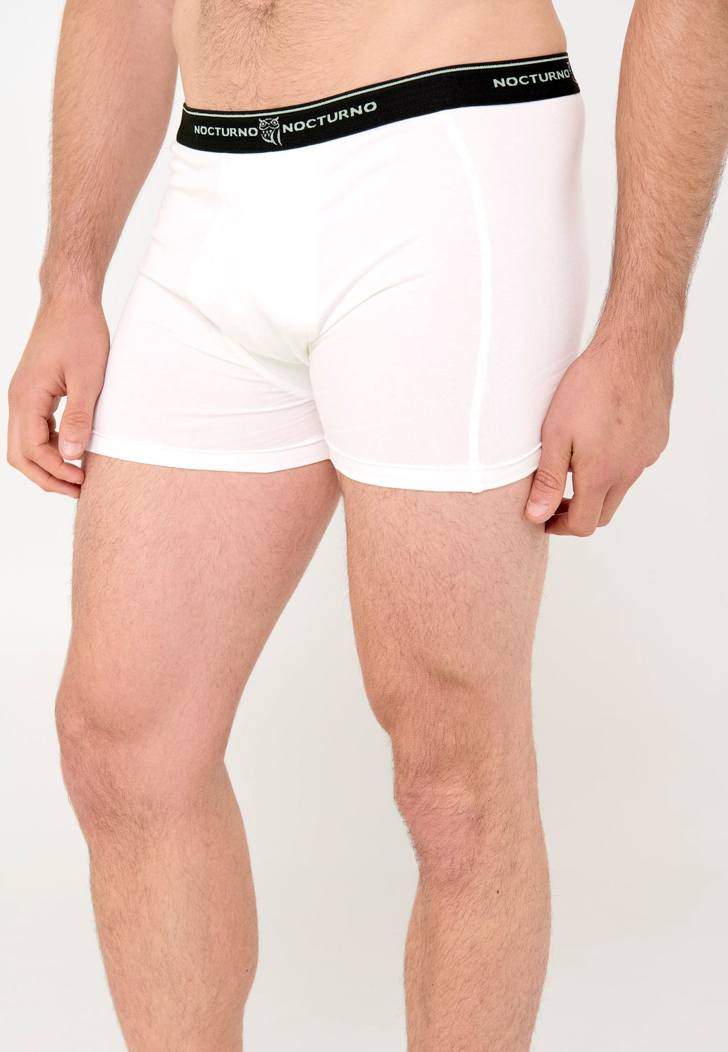 Pack Bóxer Algodón Punto Liso Blanco/Negro - Blanco 7700_66