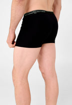 Pack Bóxer Algodón Punto Liso Blanco/Negro - Blanco 7700_66