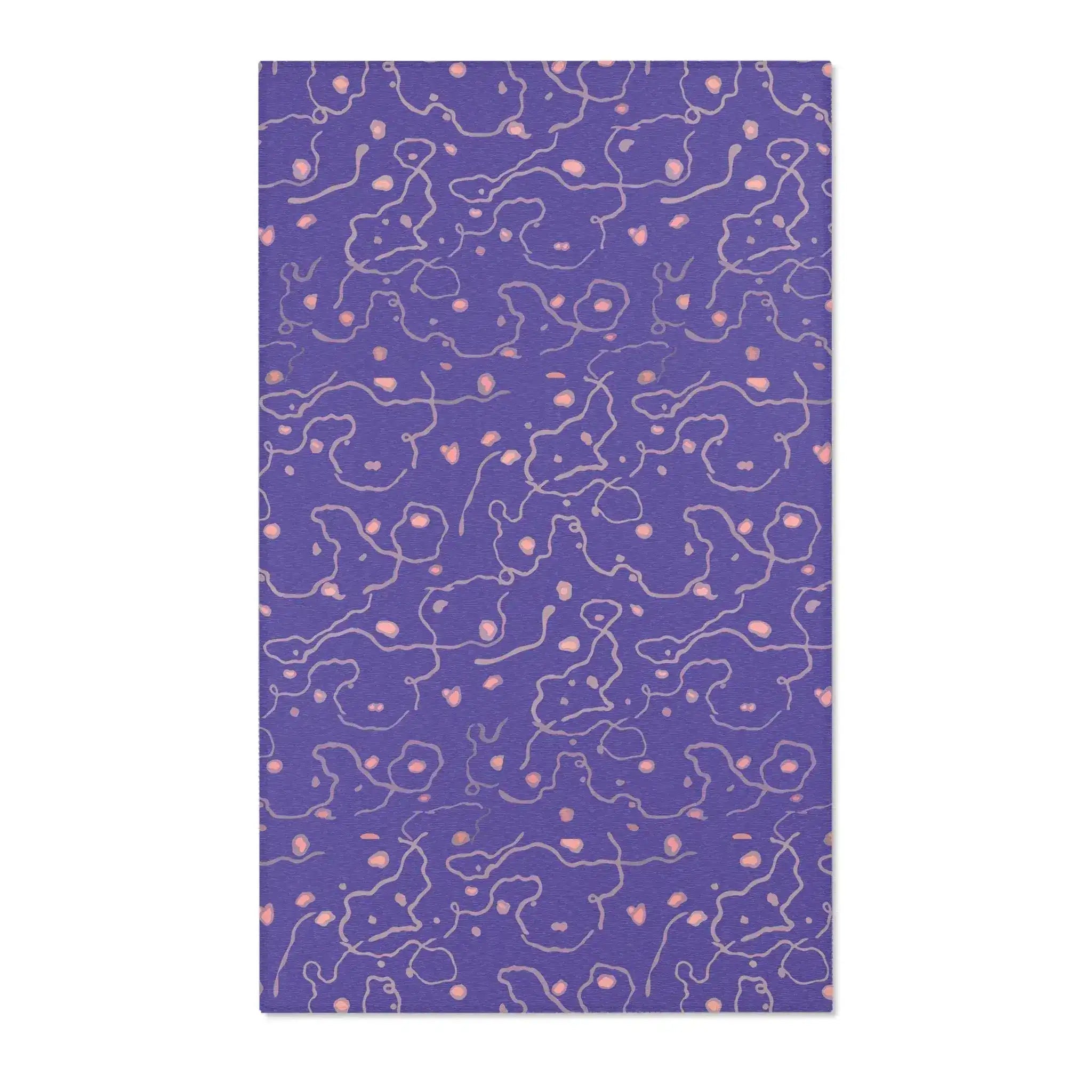 Violet Blossom Drift Accent Rug