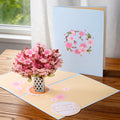 Tarjeta de felicitación personalizada en 3D con flores y texto Cumpleaños Aniversario San Valentín Día de la Madre Regalo para ella