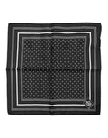 Men's Polka Dot Silk Scarf Black