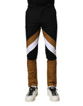 Multicolor Cotton Slim Fit Men Pants Elastane Nylon