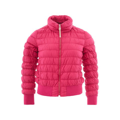 Women's Fuchsia Polyamide Bomber Clothing