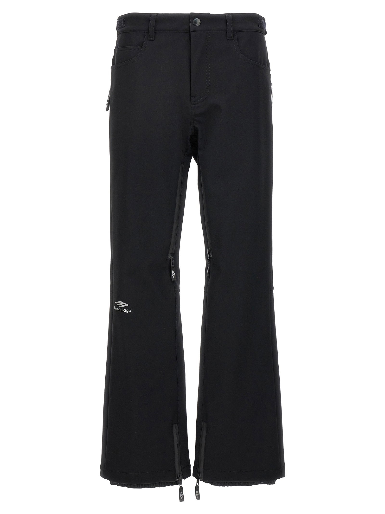 Balenciaga Waterproof Flared Trousers — Black