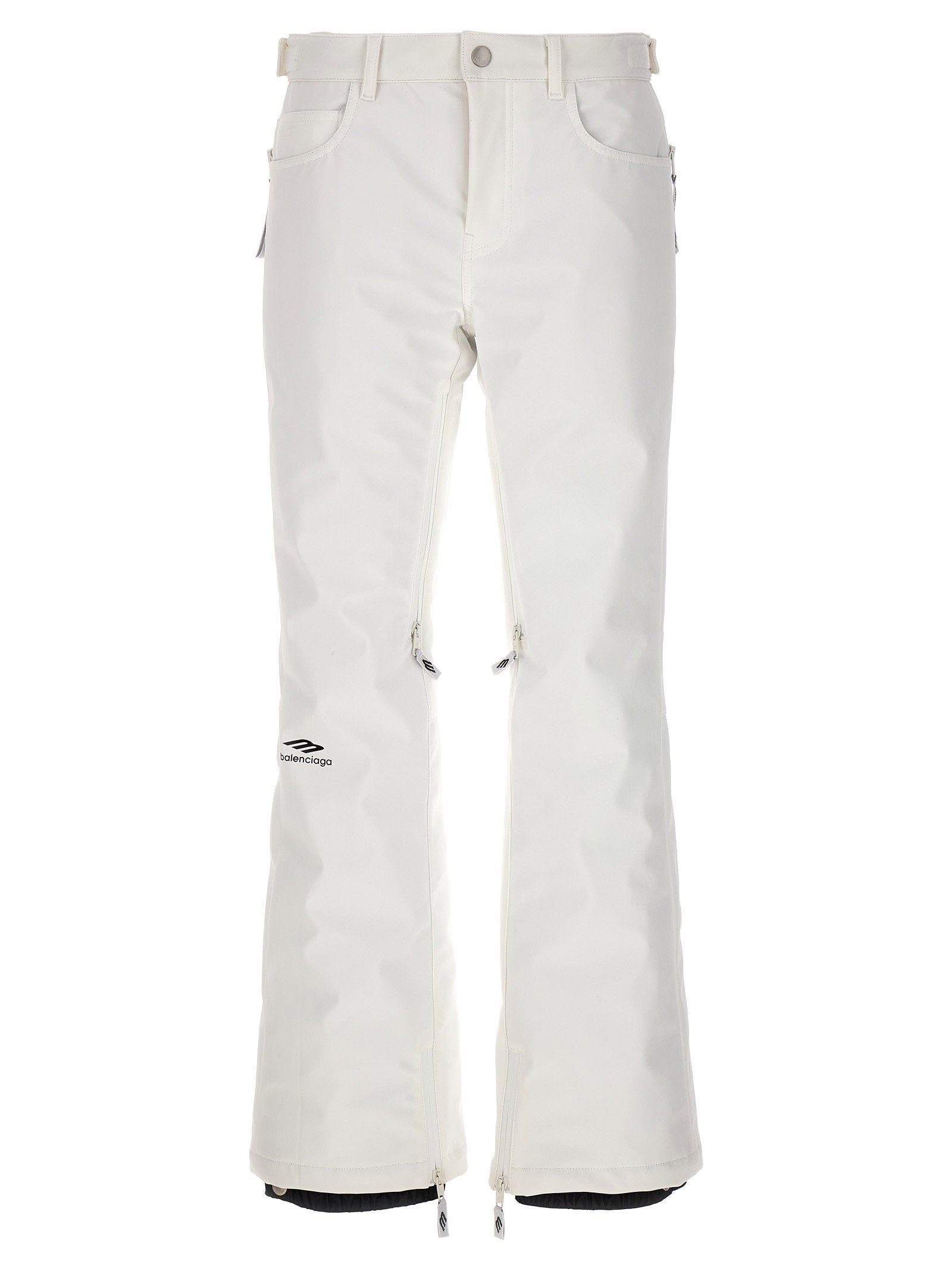 Balenciaga Waterproof Flared Ski Pants — Cream