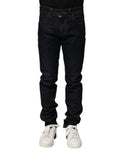 Black Cotton Skinny Denim Men Jeans Clothing
