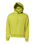 Men's Green Cotton Hooded Logo Sweatshirt Sweater Gray Elastane Clothing