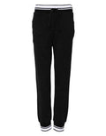 Women's Cotton Mid-Waist Joggers Black
