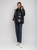 Chaqueta Pinko acolchada de plumón — Negra