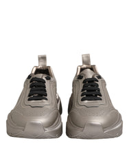 Silver Daymaster Leather Men Sneakers Shoes Calf