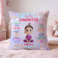 Funda de almohada personalizada con el nombre y el título de la estrella del arco iris de dibujos animados Decoración del hogar Regalo del Día del Niño para los niños