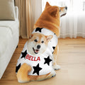 Personalizado Retro Star Bow Foto Diseño 100% Algodón Mascota Chaleco con Nombre Pet Party Birthday Gift for Dog Cat Pet Owners