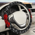 Personalizado Punk Heavy Metal estilo antideslizante del volante del coche cubierta con el nombre de largo viaje Deseos regalo de cumpleaños para la familia amigo Punk Entusiasta