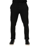 Dark Gray Viscose Dress Men Pants Nylon Elastane
