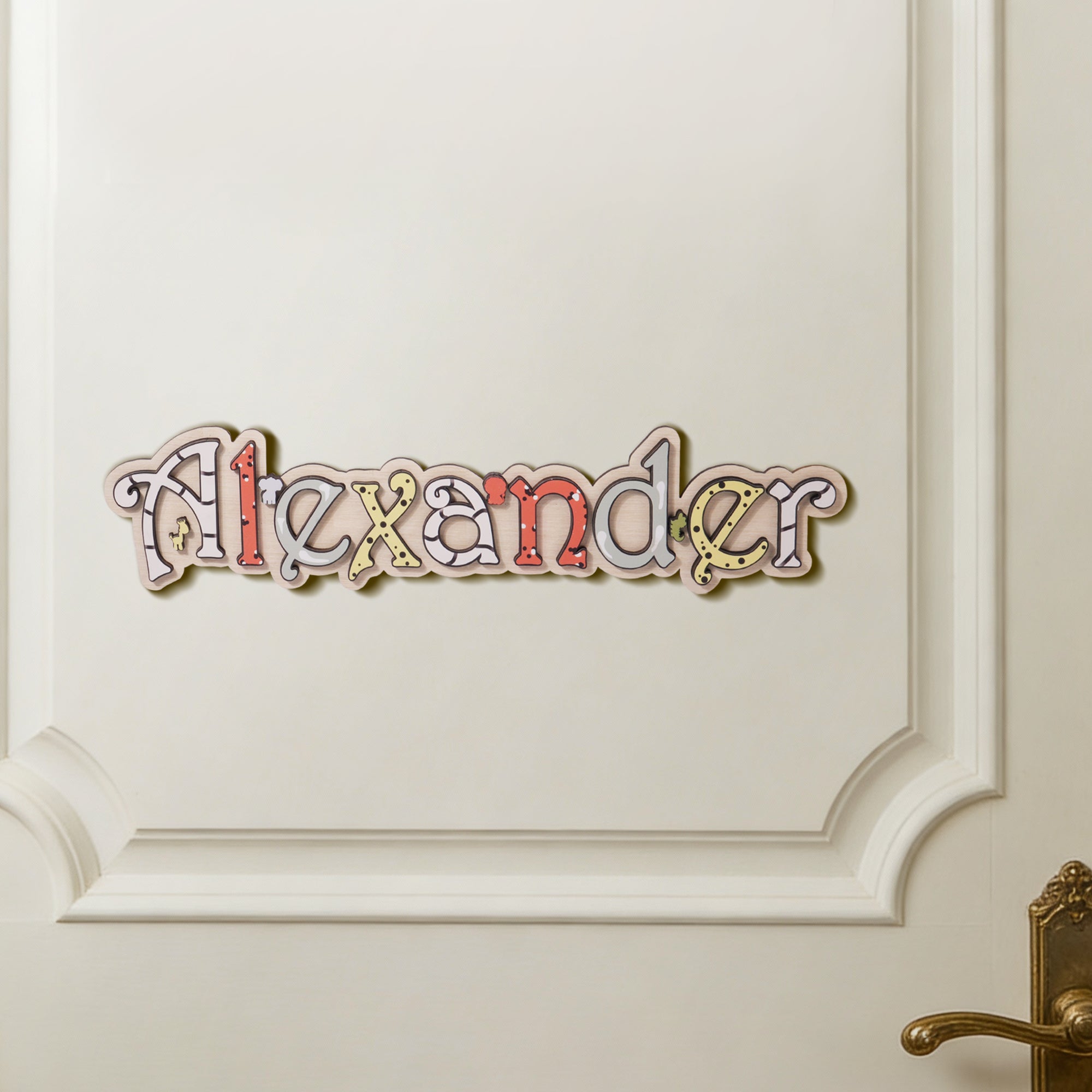 Caja de Juguetes de Madera Personalizada con el Nombre de la Niña Decoración de Pared Regalo de Cumpleaños para Niños