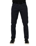 Men's Blue Cotton Tapered Denim Jeans Clothing