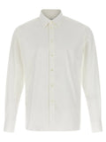 Ferragamo Stretch Cotton Poplin Shirt — Ivory