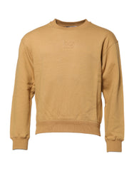 Men's Cotton Logo-Embossed Sweatshirt Yellow Sweatshirts