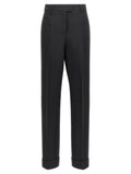 Ferragamo Pleated Trousers — Black