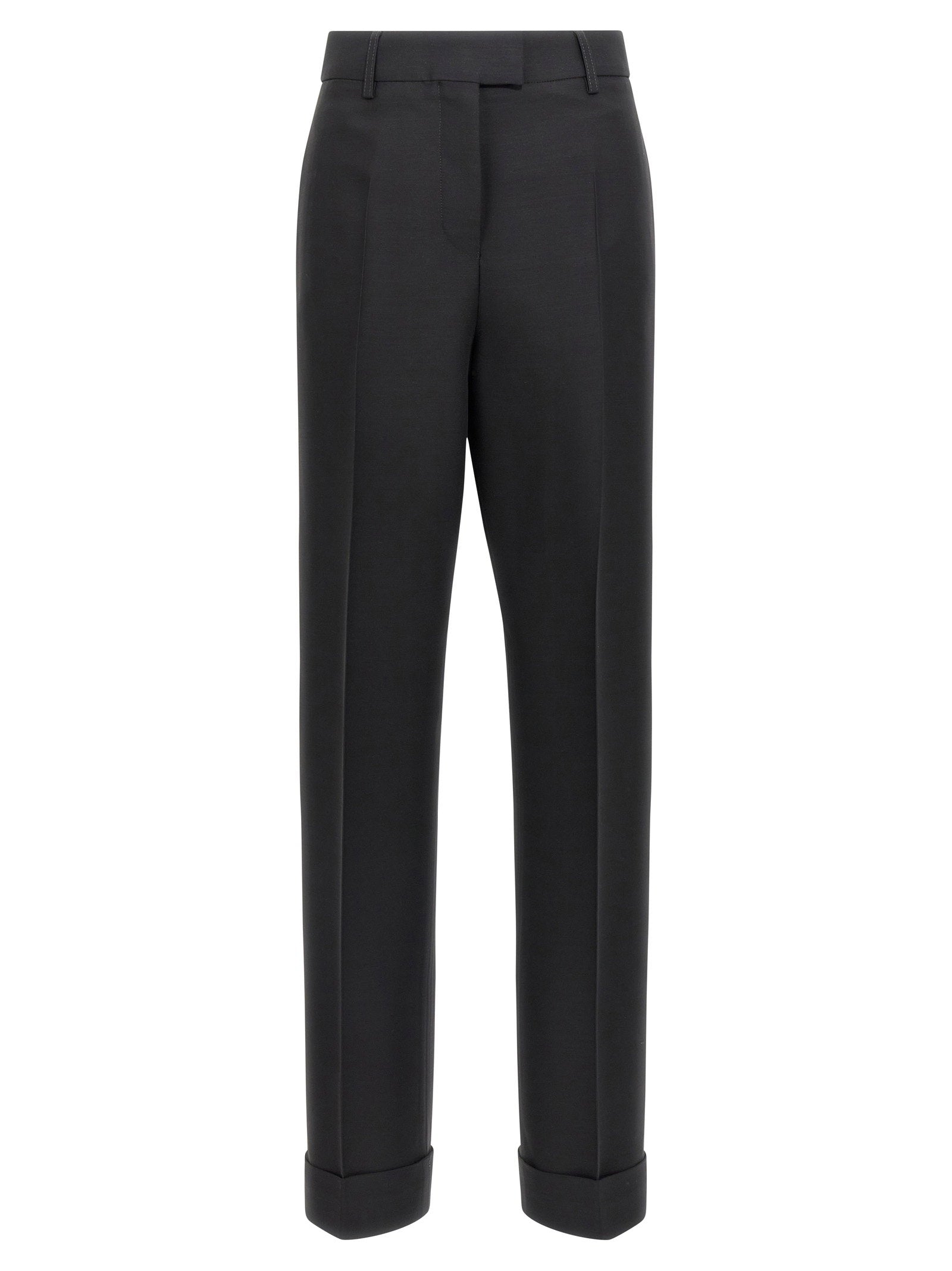 Ferragamo Pleated Trousers — Black
