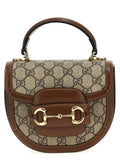Gucci Horsebit 1955 Top Handle Bag — Brown
