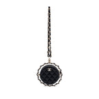 CC Quilted Lambskin Round Chain Around Clutch With Chain