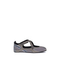 Women's Gray Polyethylene Ballet Flats