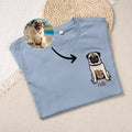Personalizado Multicolor Bordado Perro Gato Mascota Retrato Foto Camiseta Sudadera Sudadera con Nombre Cumpleaños Regalo de Navidad para la Familia Amigos Pet Lovers