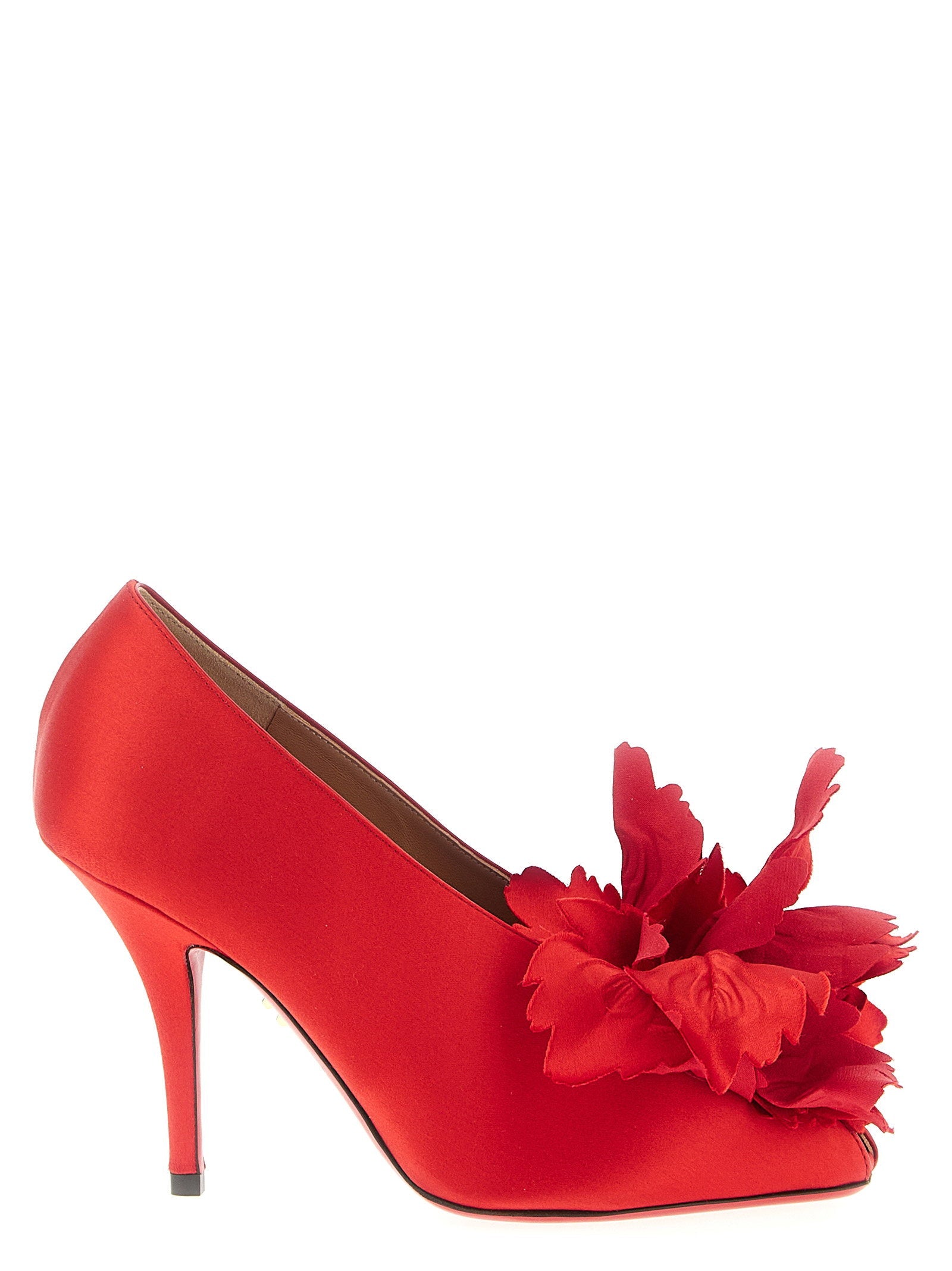 Ferragamo Galia Heels — Red