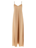 Ferragamo Viscose Slip Dress — Beige
