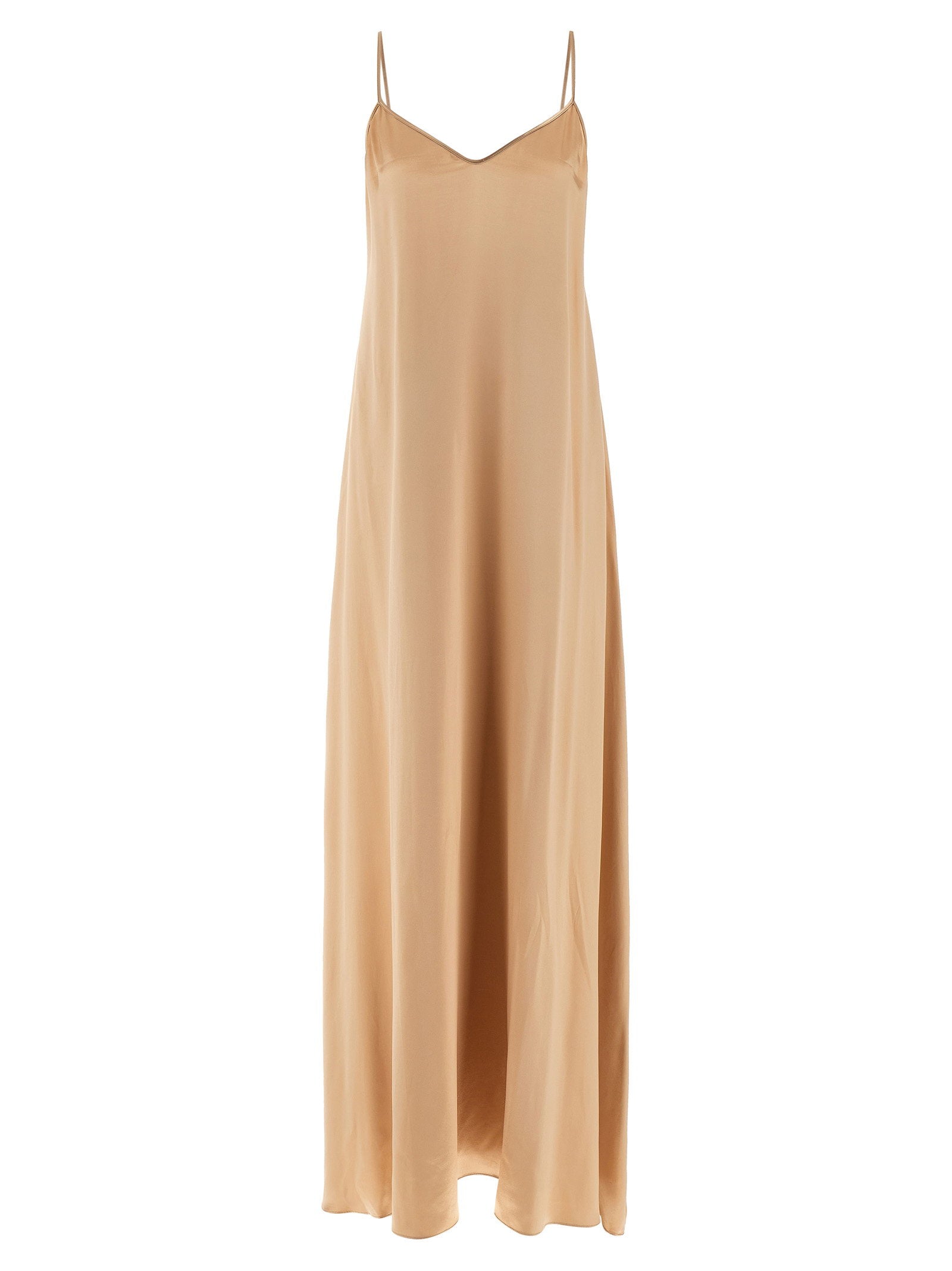 Ferragamo Viscose Slip Dress — Beige