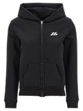 Balenciaga Logo-Print Cotton Hoodie — Black