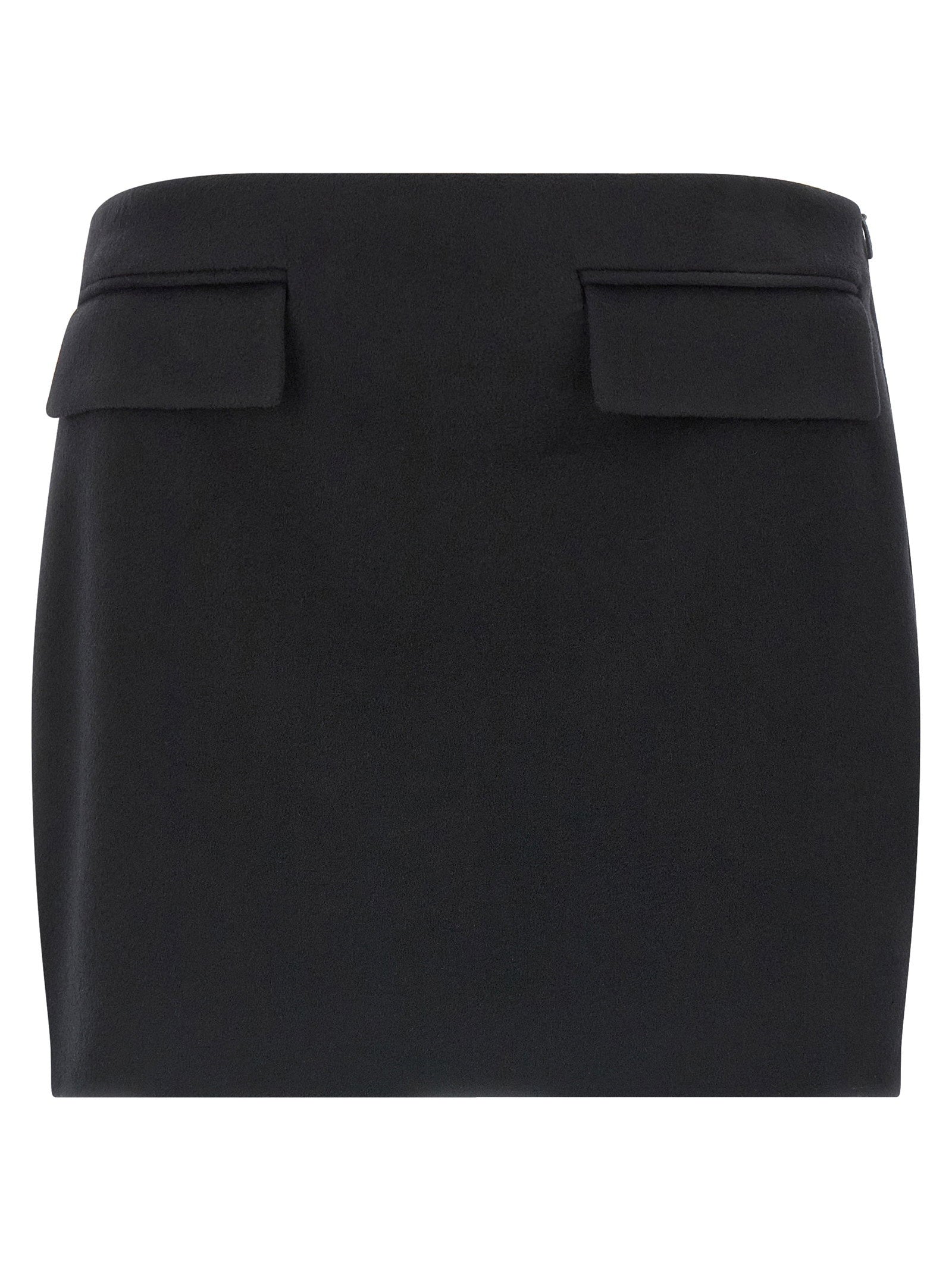 Ferragamo Wool and Cashmere Mini Skirt — Black
