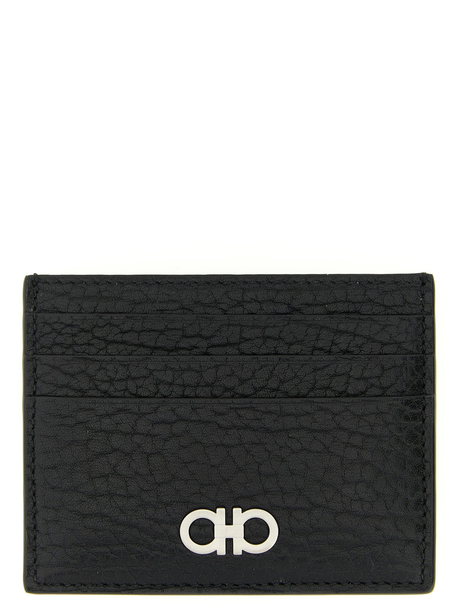 Ferragamo Gancini Card Case — Black