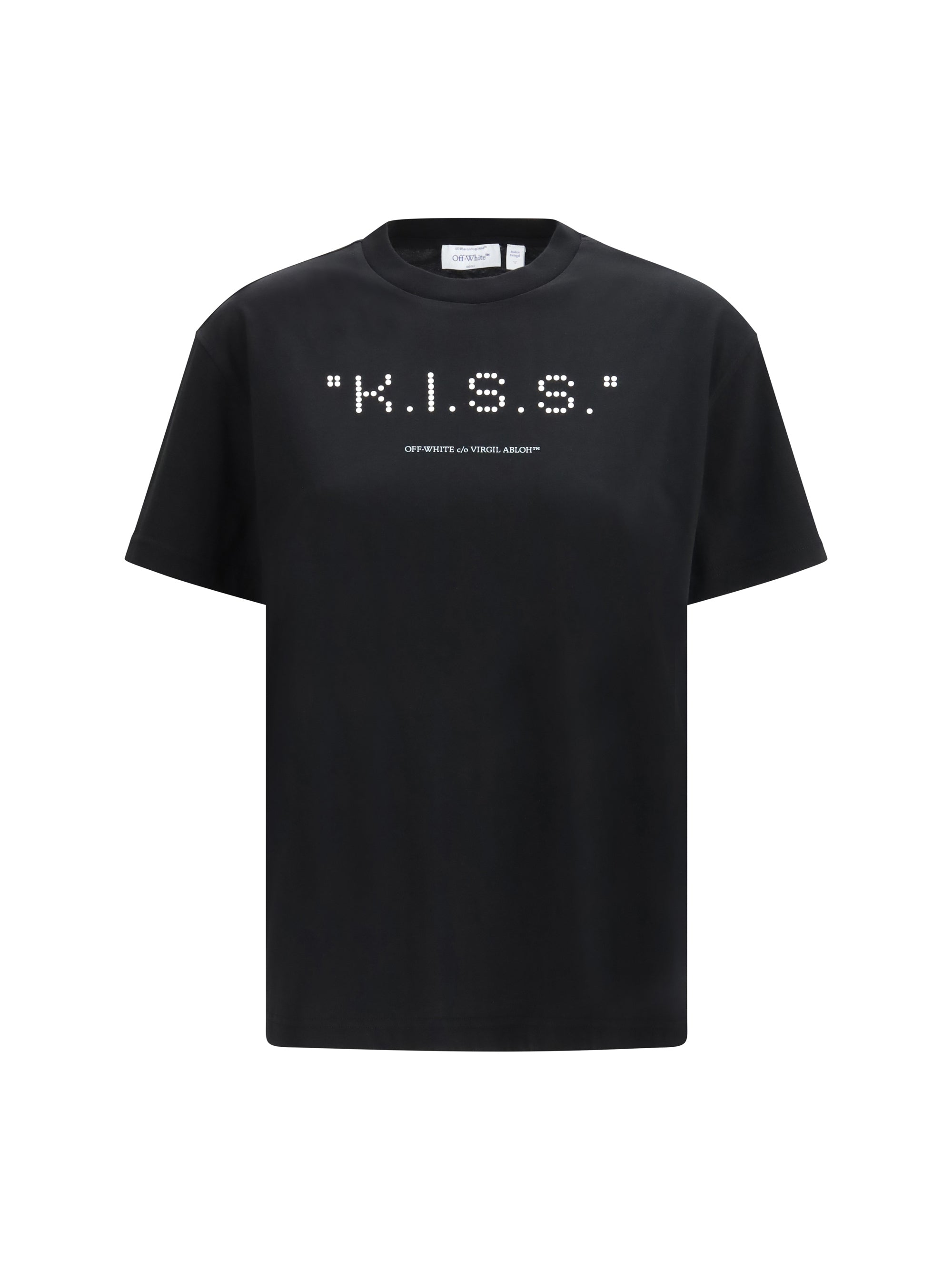 Off-White Kiss Quote T-shirt — Black