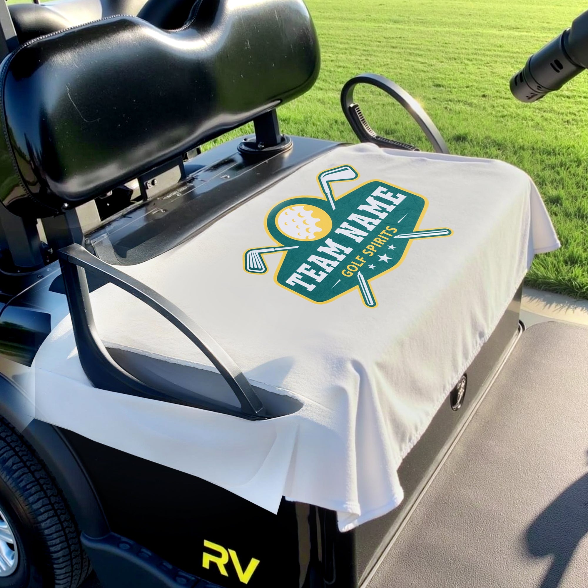 Funda personalizada para el asiento del carro de golf con el nombre del equipo Regalo de cumpleaños para los amantes del golf