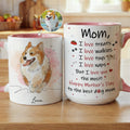 Personalizada acuarela estilo de la foto del animal doméstico texto conmovedor 11 oz 15 oz taza de cerámica con nombres de uso diario regalo de cumpleaños para el dueño del animal doméstico amante