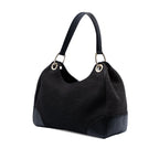 Guccissima Trimmed Canvas Colbert Shoulder Bag