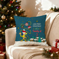 Funda de cojín personalizada de Marsupilami de cola larga con gorro de Papá Noel Decoración del hogar Regalo de Navidad para niños | Callie × Marsupilami