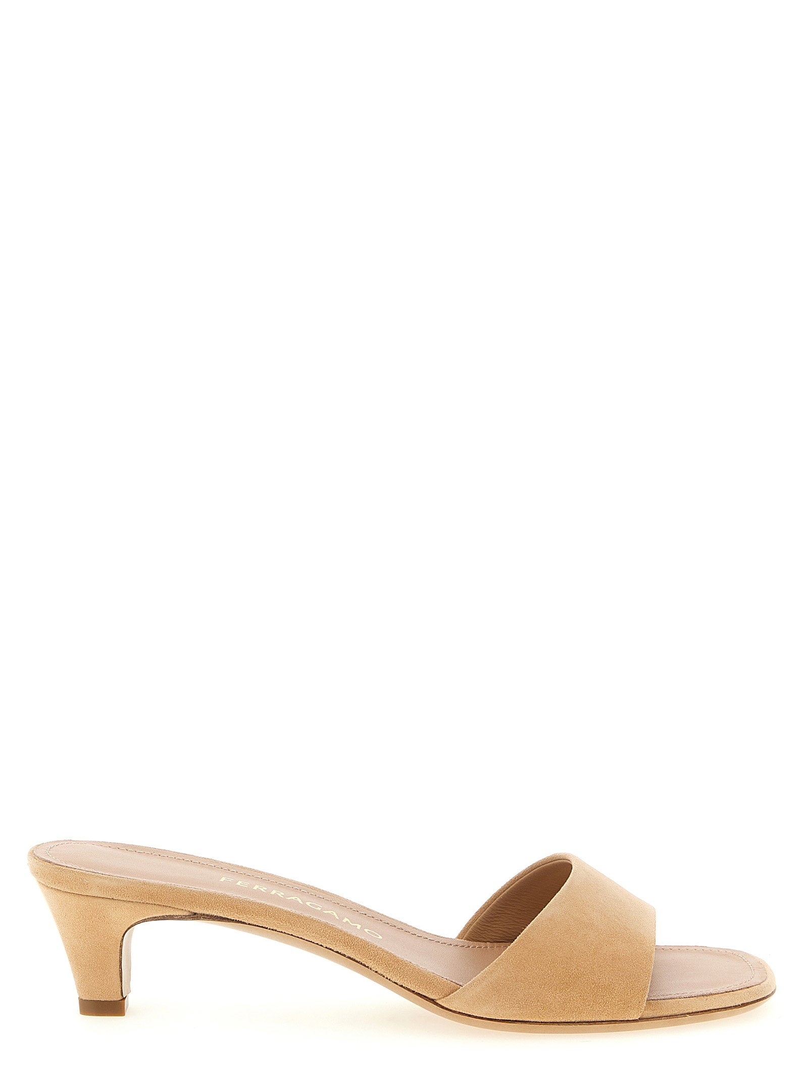 Ferragamo Tatiana Heel Sandal — Camel