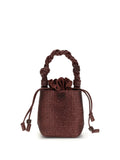 Ganni Bou Bucket Bag — Burgundy