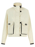 Ferragamo Technical Linen Jacket — Cream