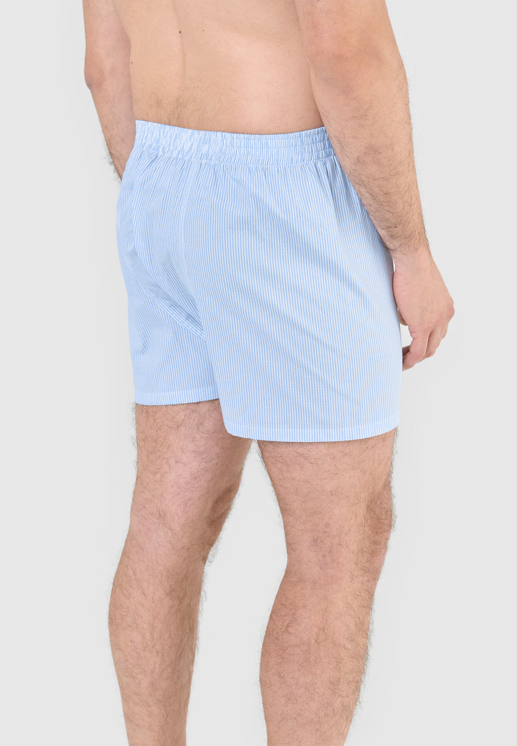 Calzoncillo Bóxer Hombre Algodón Popelín Rayas - Celeste 7912_30